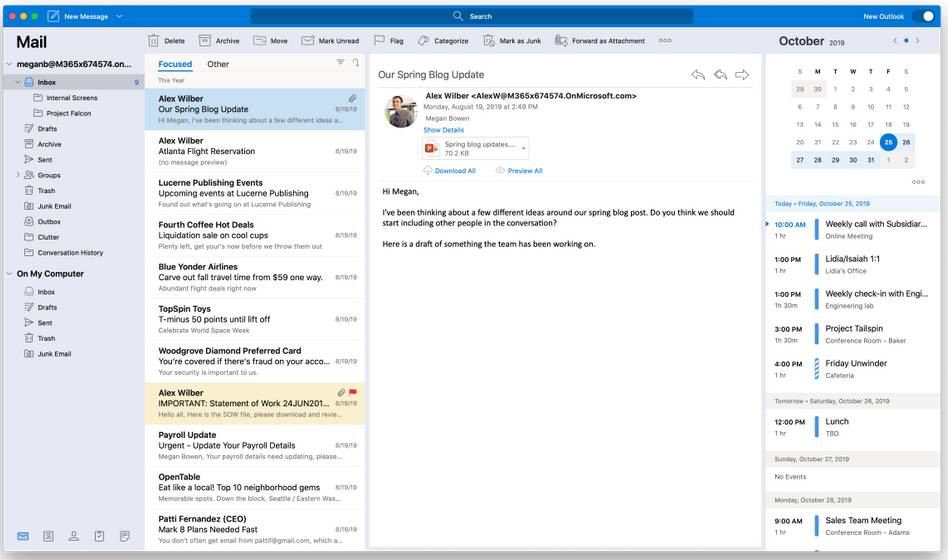 outlook for mac with office 365